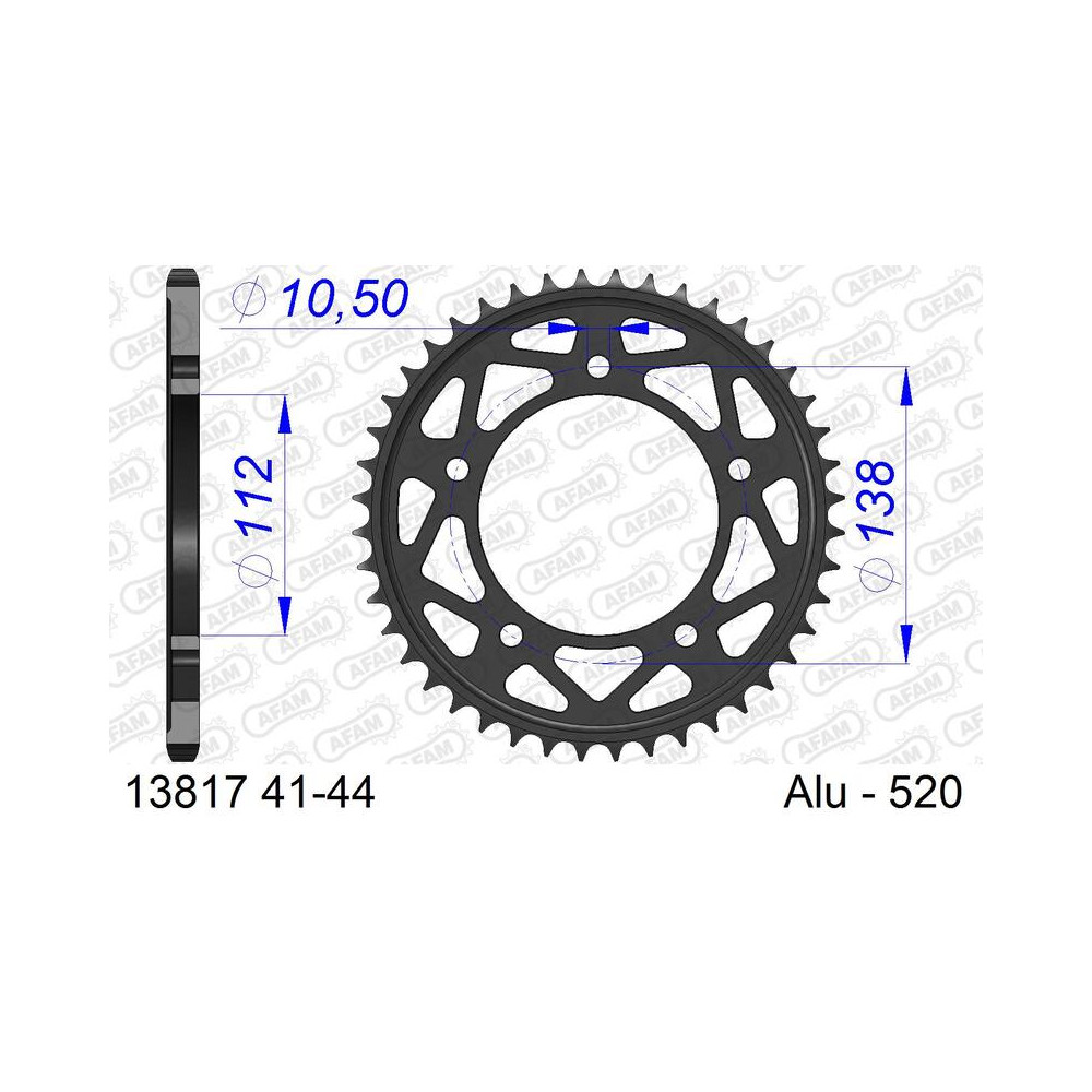 Couronne AFAM alu standard - 520