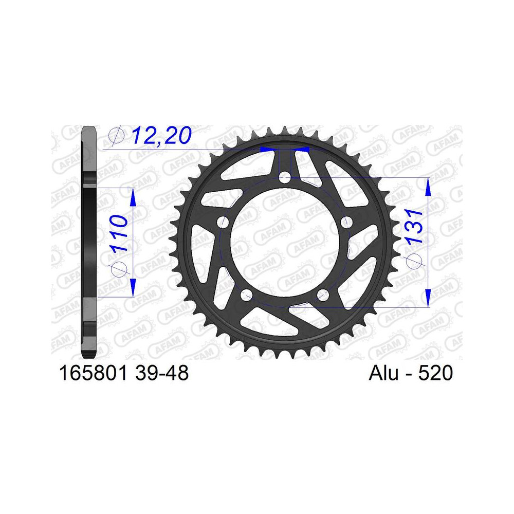 Couronne AFAM alu standard - 520