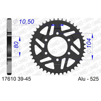 Couronne AFAM alu standard - 525