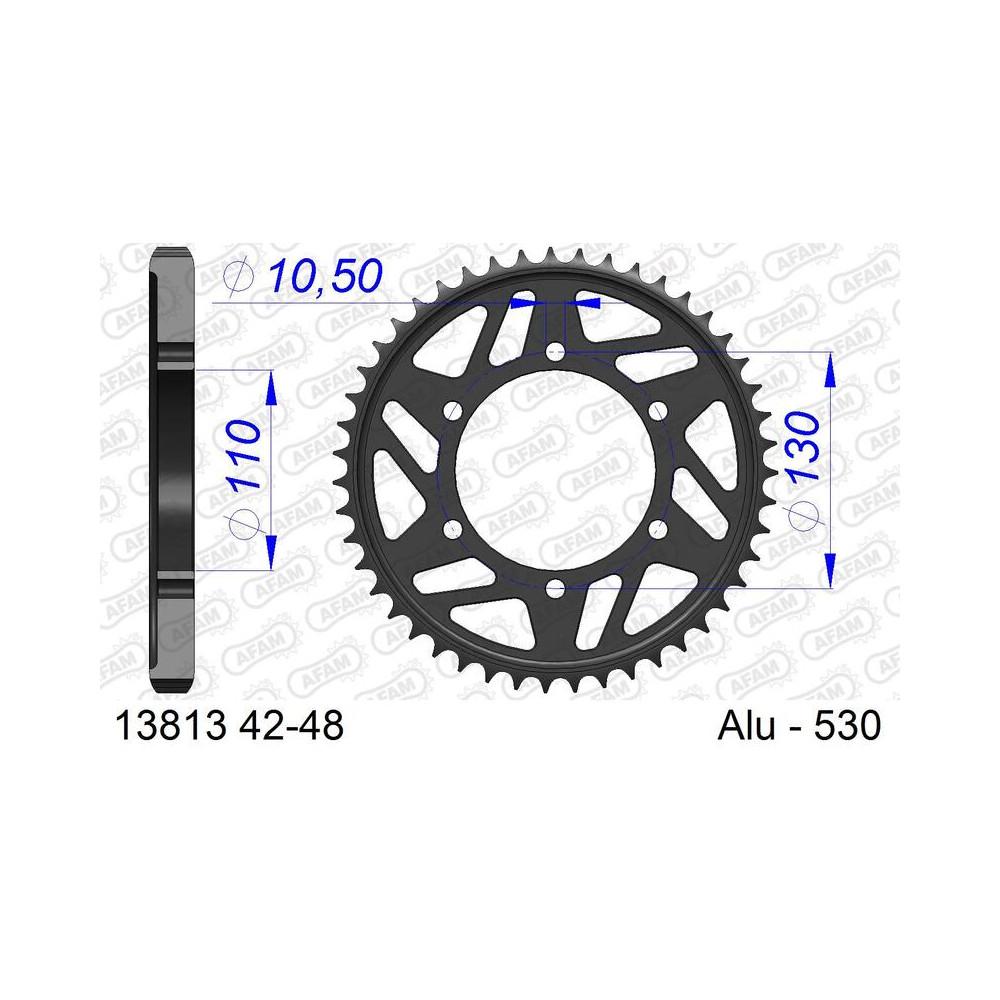 Couronne AFAM alu standard - 530
