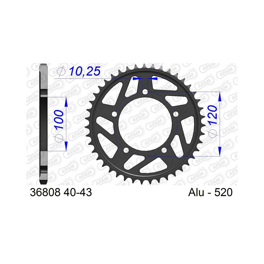 Couronne AFAM alu standard - 520