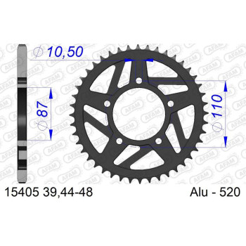 Couronne AFAM alu standard - 520