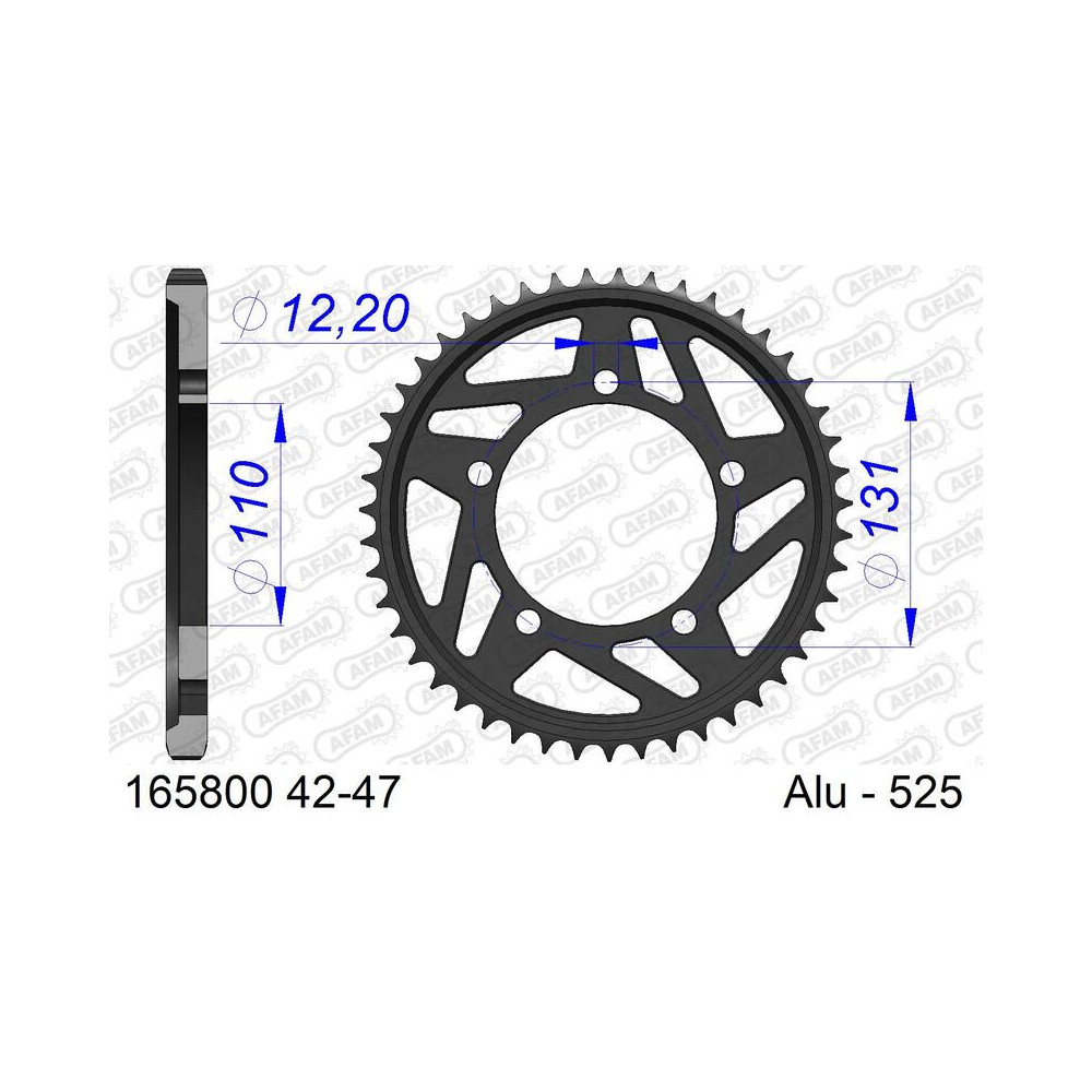Couronne AFAM alu standard - 525