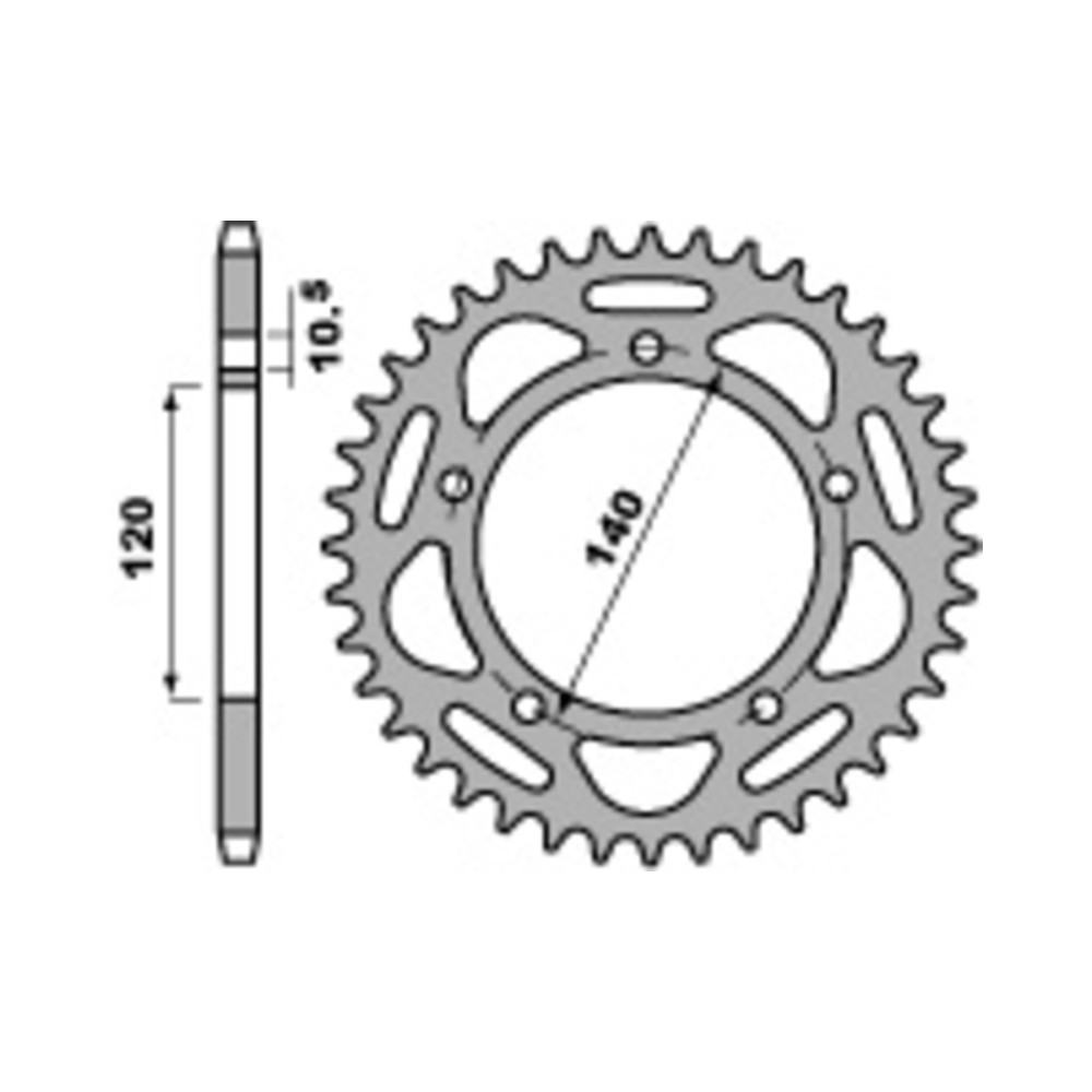Couronne PBR acier standard - 520