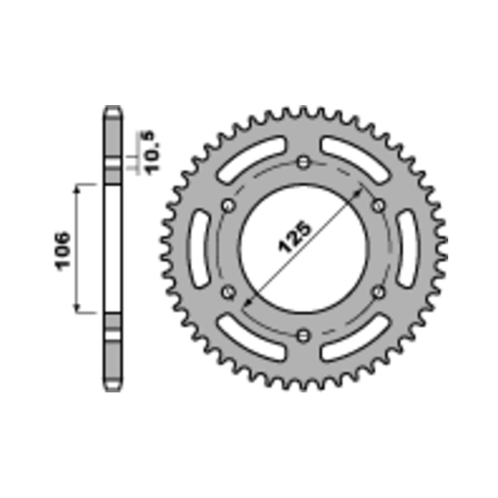 Couronne PBR acier standard - 520