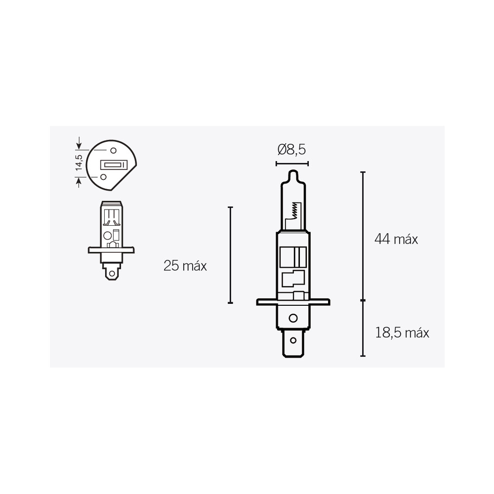 Ampoule TECNIUM H1 12V 55W