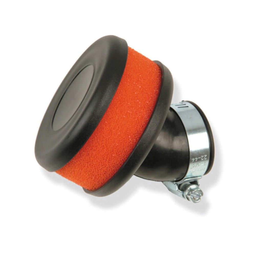 Filtre à air TECNIUM mousse 45° Ø28mm rouge - PW1