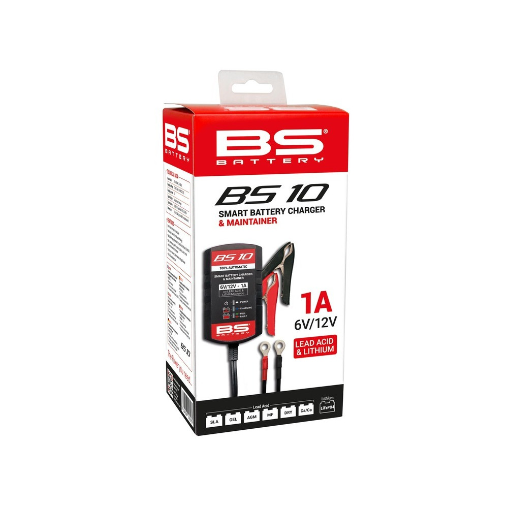 Chargeur de batterie intelligent BS BATTERY BS10 - Kit 20+3