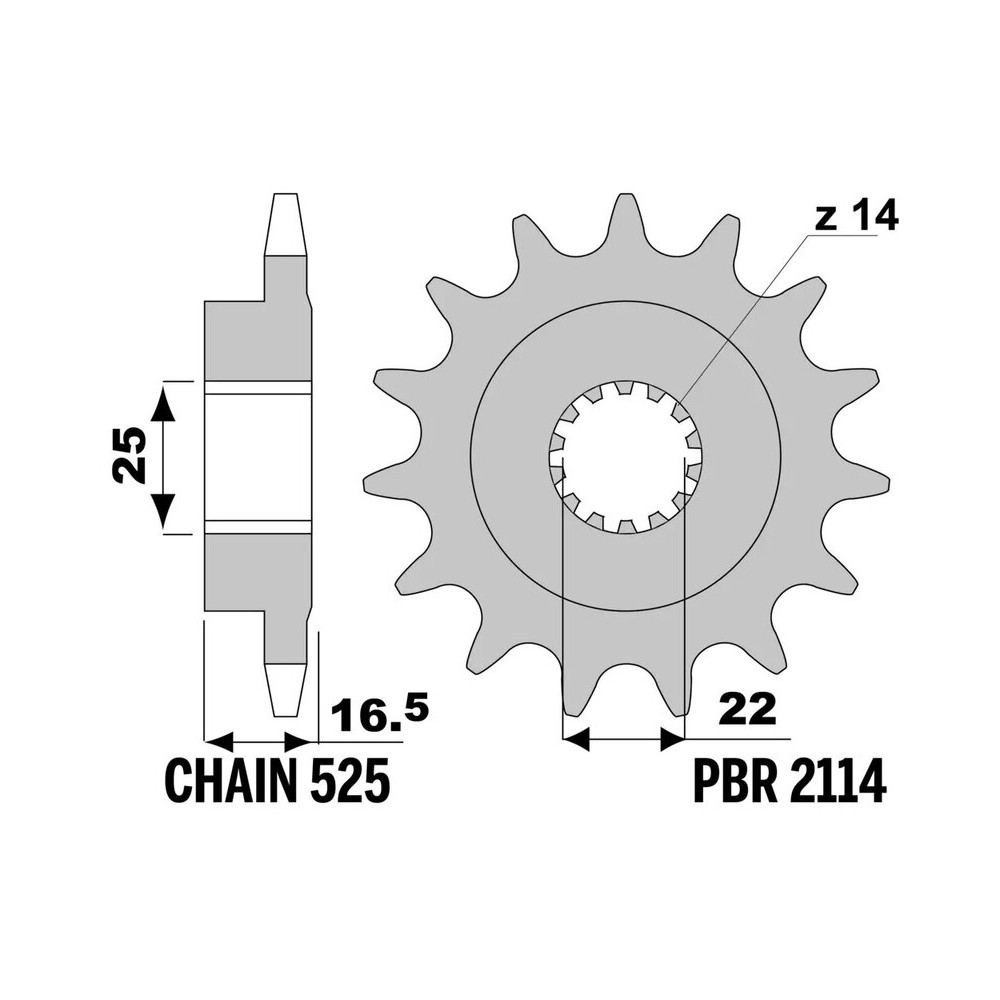 Pignon JT SPROCKETS acier anti-bruit - 525