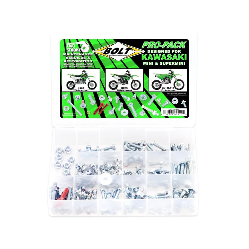 Kit visserie BOLT Pro Pack - Kawasaki Minis
