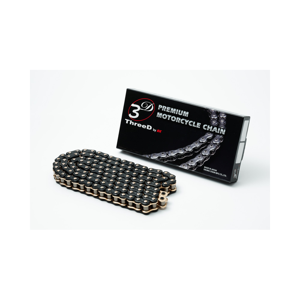 Chaine de transmission EK CHAIN 530 ZN/3D - Joints Nx-Ring - attache à riveter