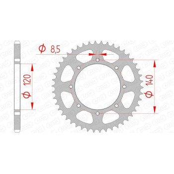 Couronne AFAM acier standard - 520