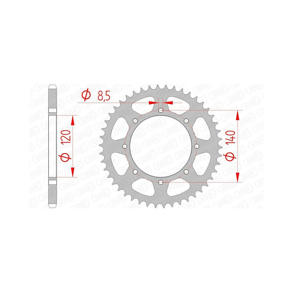 Couronne AFAM acier standard - 520