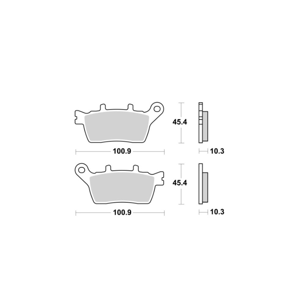 Plaquettes de frein BREMBO route métal fritté - 07YA60SP