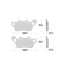 Plaquettes de frein BREMBO route métal fritté - 07YA60SP