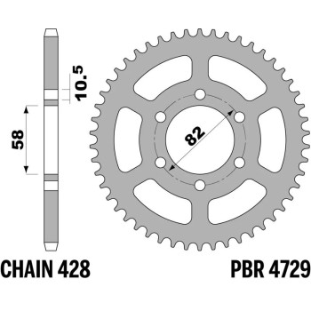 Couronne PBR acier standard - 428