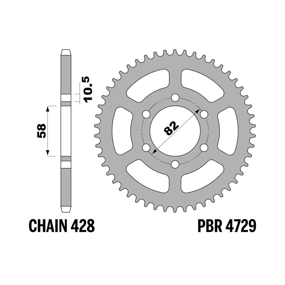 Couronne PBR acier standard - 428