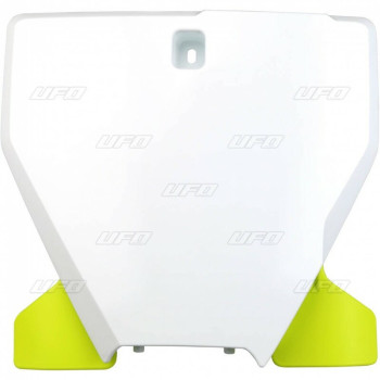 Husqvarna TC/FC white/yellow UFO front number plate