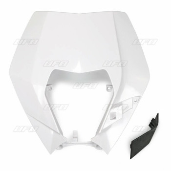 UFO KTM front license plate, white