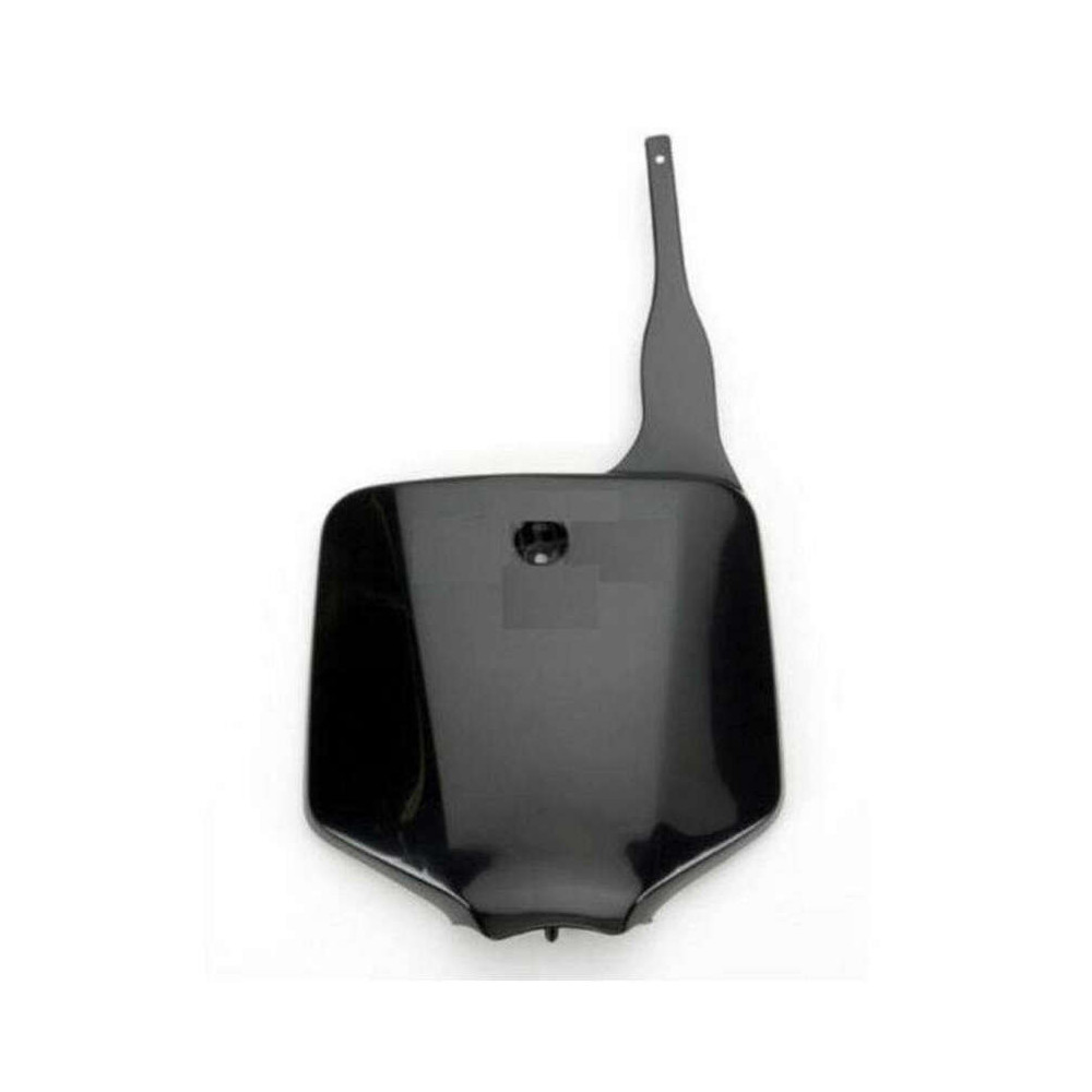 Black UFO front license plate for Kawasaki KX85