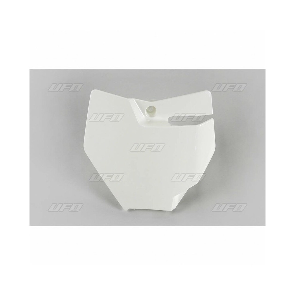 White UFO front number plate KTM SX85