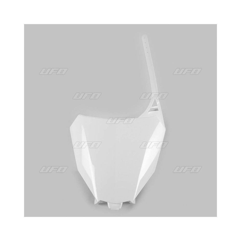 White UFO front license plate for Honda CRF450R/RX