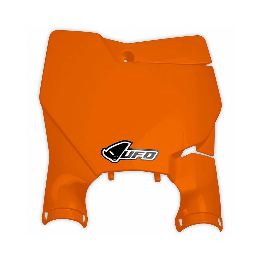 Orange KTM UFO Stadium front number plate