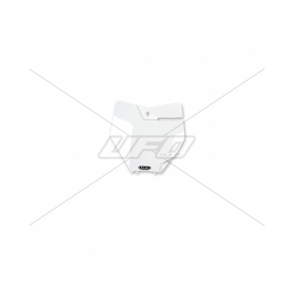 White KTM UFO front license plate