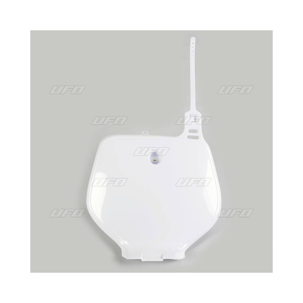 White Yamaha UFO front license plate
