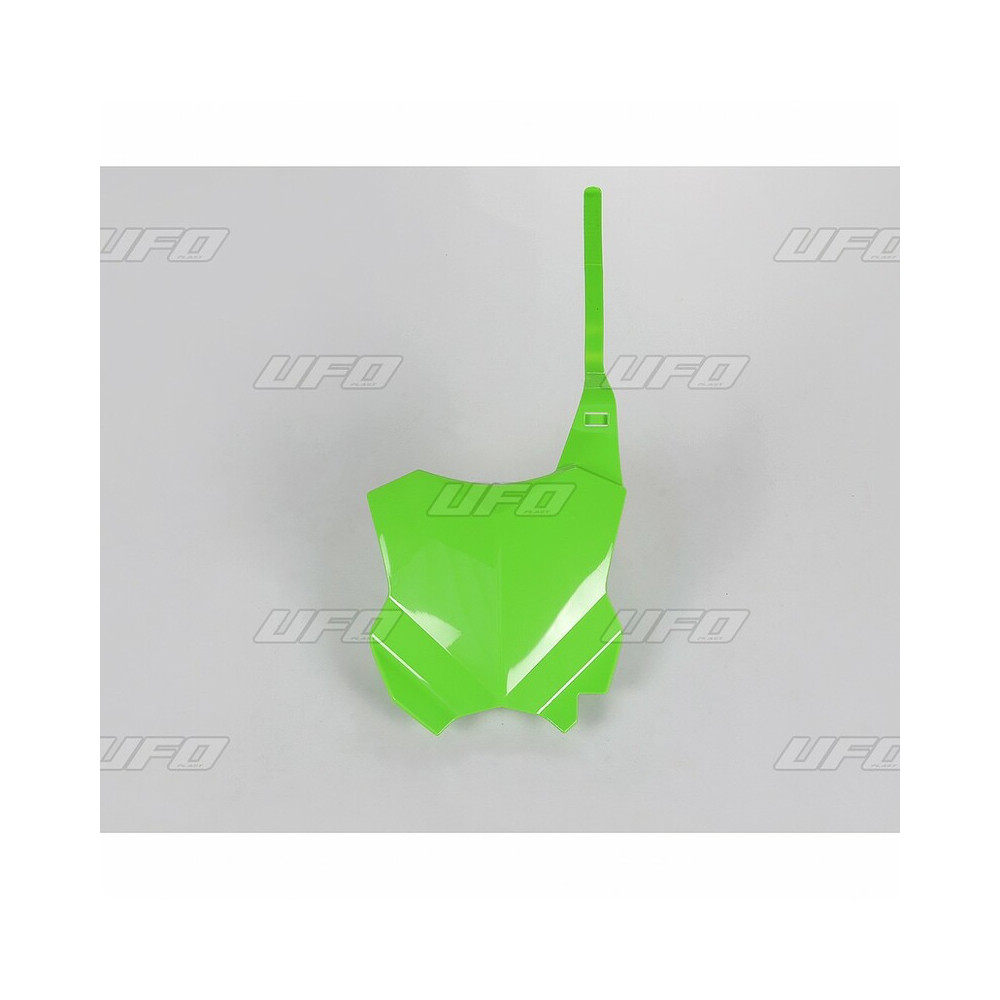 Plaque numéro frontale UFO vert Kawasaki KX450F