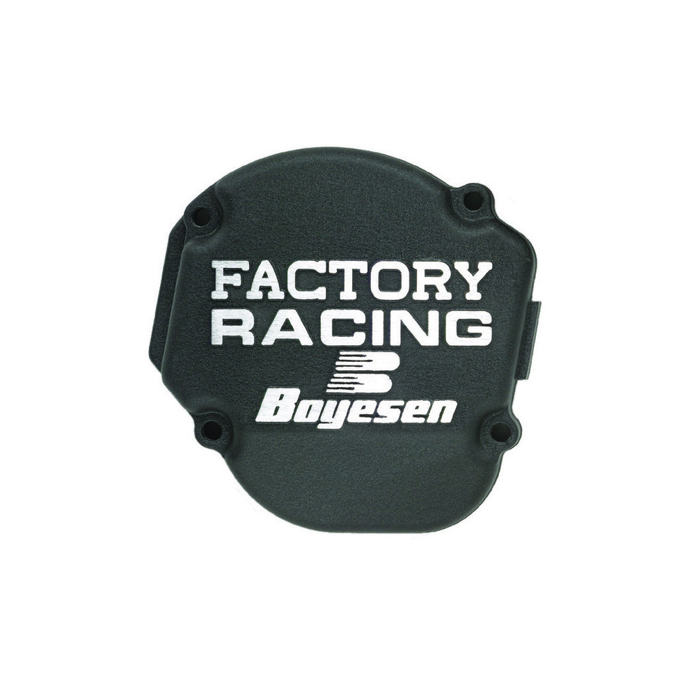 Couvercle d'allumage BOYESEN Factory Racing noir - Kawasaki KX250 (90-04)