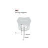 Plaque phare POLISPORT LMX noir