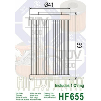 HIFLOFILTRO oil filter - HF655