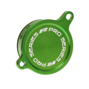 Couvercle de filtre à huile RFX Pro (Vert) - Kawasaki KXF450