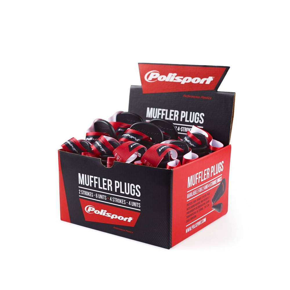 POLISPORT exhaust cap kit - 4 pieces 2-stroke / 6 pieces 4-stroke