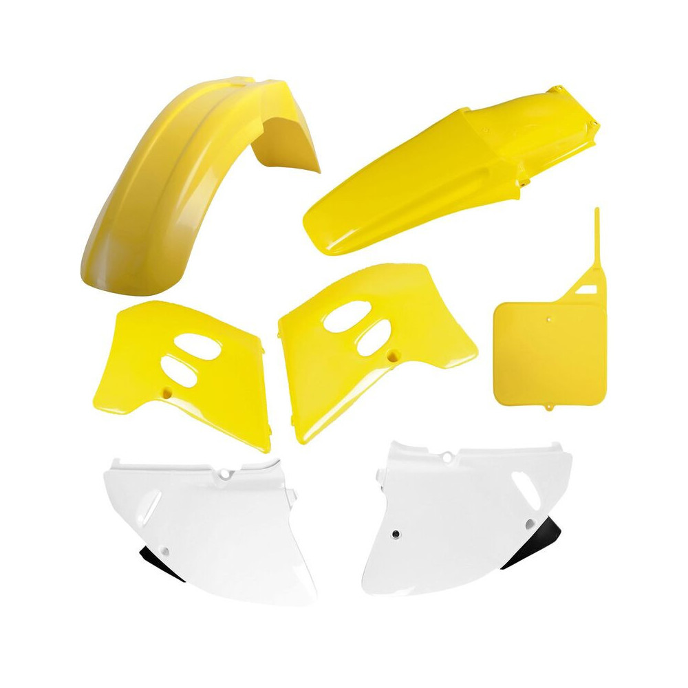 Kit plastiques POLISPORT couleur origine - Suzuki RM 125 (93-95)