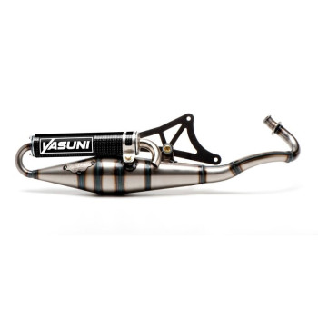 YASUNI Scooter Z exhaust pipe - steel/carbon look