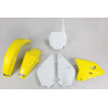 Kit plastique UFO couleur origine jaune/blanc (02-17) Suzuki RM85