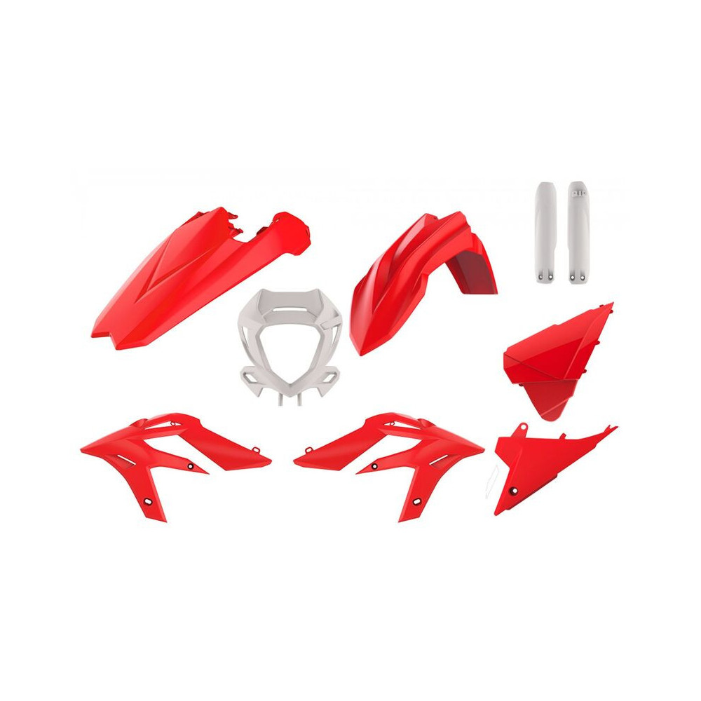 POLISPORT red/white Beta X-Trainer plastic kit