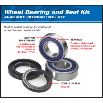 ALL BALLS reinforced rear wheel bearing kit