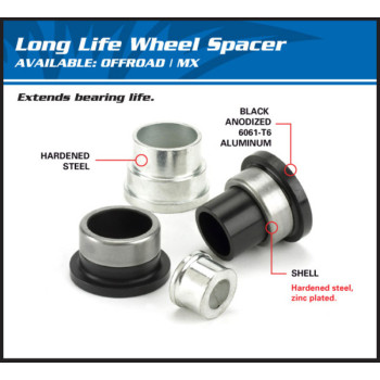 ALL BALLS front wheel spacer kit - Yamaha YZ450F