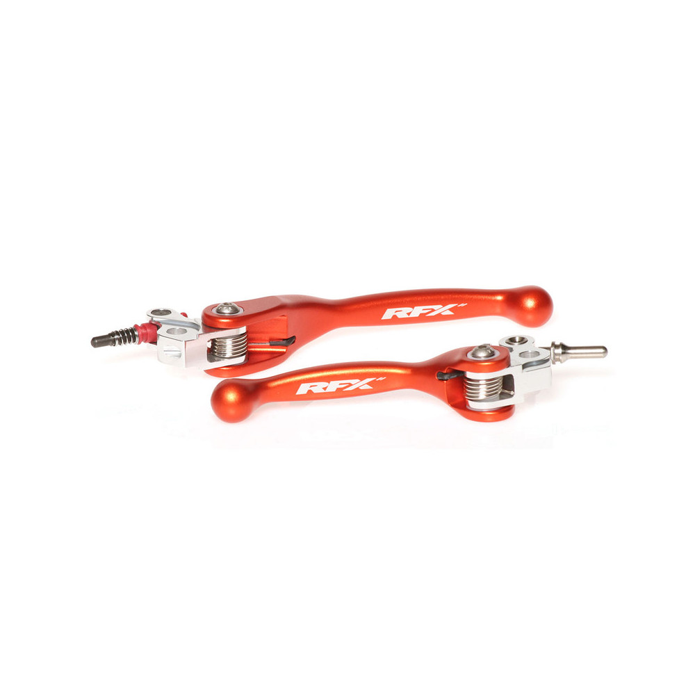 Ensemble de leviers flexibles forgés RFX Race (Orange) - KTM SX 65
