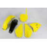 Kit plastique UFO couleur origine (2016) jaune/noir restylé Suzuki RM85