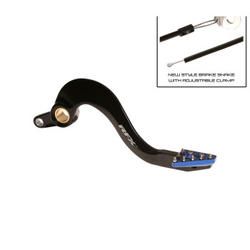 RFX Pro ST Rear Brake Pedal (Hard Anodized Black/Blue) - Yamaha YZF/WRF 450