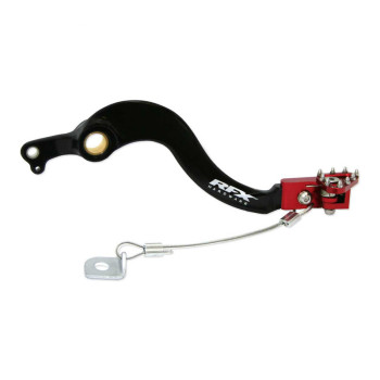 RFX Pro FT Rear Brake Pedal (Black/Red) - Honda CRF250
