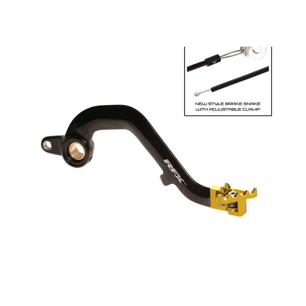 Pédale de frein arrière RFX Pro FT (Noir/Jaune) - Suzuki RM125