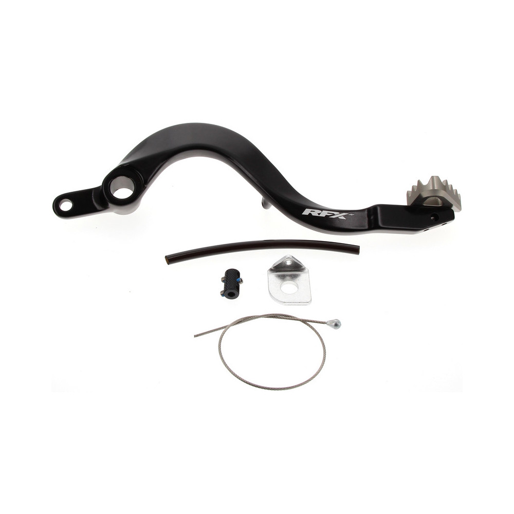 Pédale de frein arrière RFX Pro ST (Anodisé dur noir / Anodisé dur Titane) - Kawasaki KXF450