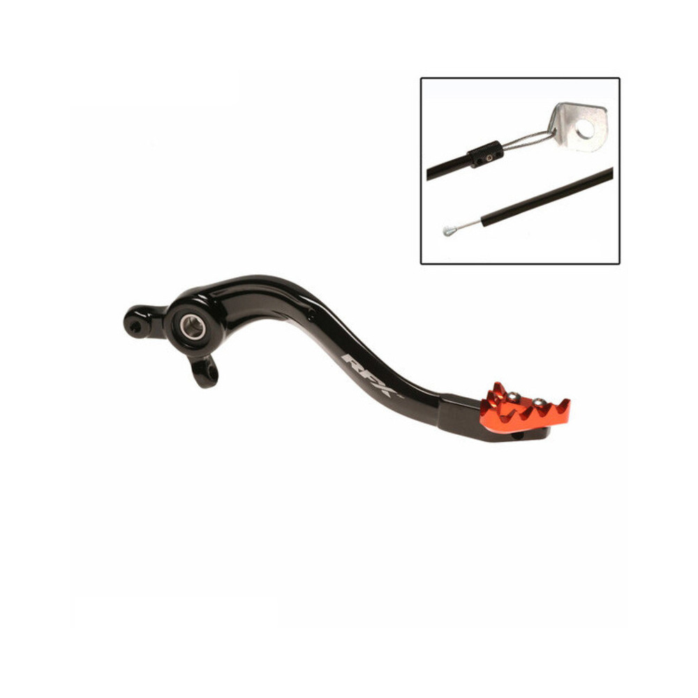 Pédale de frein arrière RFX Pro ST (Noir/Orange) - KTM SX85