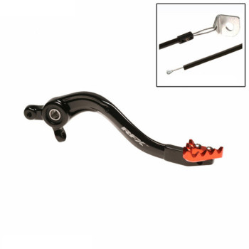 RFX Pro ST Rear Brake Pedal (Black/Orange) - KTM SX85