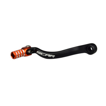 SCAR gear selector in matte black/orange tip